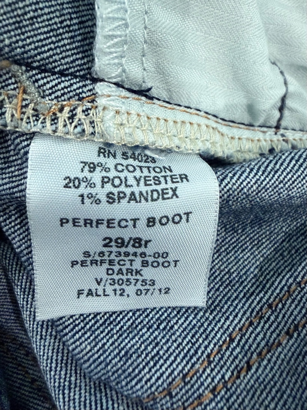 Gap 1969 Perfect Boot Bootcut Jeans Size 8 - Picture 8 of 10